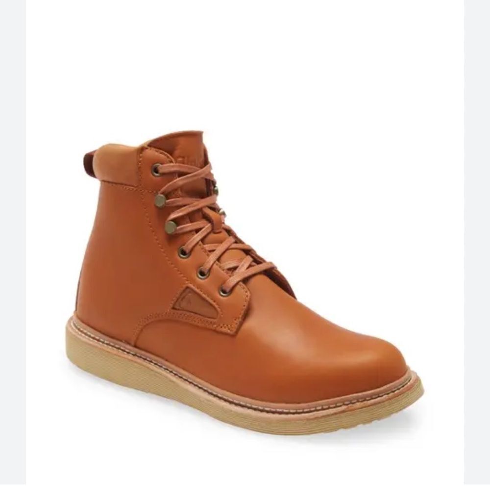Olukai KilaKila Men's Tan Leather Boots NEW